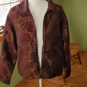 Coldwater Creek tapestry floral jacket-Large NWT
